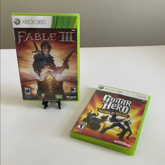 Xbox 360 Fable III and Guitar Hero World Tour Bundle - Picture 1 of 9